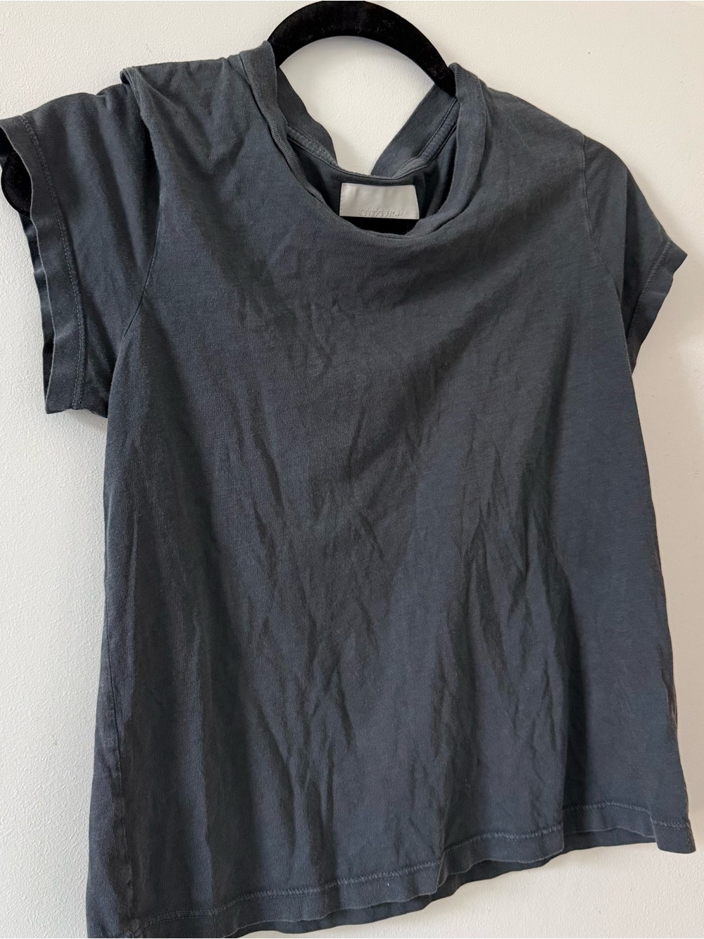 Citizens of Humanity Charcoal Gray Short Sleeve Tee
